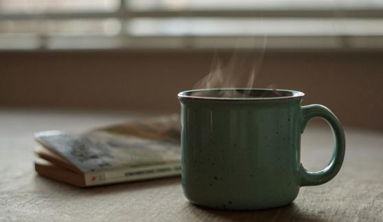 coffee and book