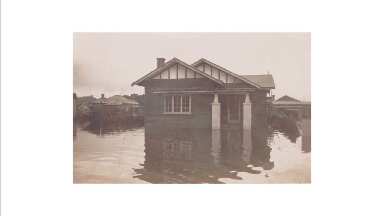 Flooded street in Maitland